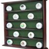 Clubhouse Collection Mahogany Golf Ball Display Cabinet - Displays up to 25 Golf Balls