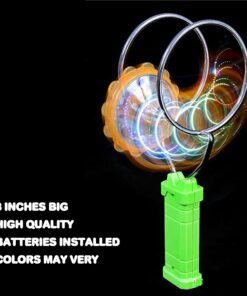 Retro Light Up Kids Toys by ArtCreativity - Includes 8 Inch Gyro Wheel and 8.5 Inch Rail Twister - Fun Gift for Boys and Girls - Great Sensory Toy with Spinning and Flashing Light Effects 13 81r5qu PcAL