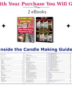 Cozyours Braided Candle Wick Spool 100ft, Metal Sustainer Tabs 100 pcs 100 ft spool 24 81r6UYfInrL