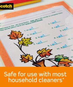 Scotch Thermal Laminating Pouches, Clear, Fits Menu Sized (11.4 in. × 17.4 in.) Paper, 25 Pouches 15 81r6jA5erbL 1