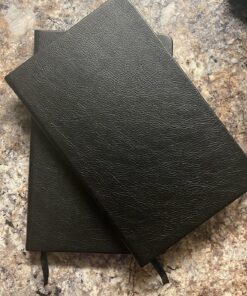 2 Pack Classic Ruled Notebooks/Journals - Premium Thick Paper Faux Leather Writing Notebook, Black, Hard Cover, Large, Lined (5.4 x 8.3) 51 81r7NbZsOeL
