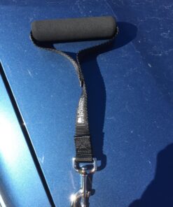 Leashboss Short Dog Leash for Dog Training | Padded Traffic Handle Short Leash for Dog Training, Total Comfort when Dog Walking | Traffic Leash for Dogs Large, Medium, Small | Short Nylon Dog Lead 12 Inch Black 50 81r8hImW7L