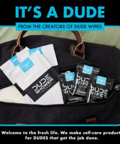 DUDE Wipes - On-The-Go Shower Wipes - 9 Pack, 72 Wipes - Unscented Extra-Large Wipes - Vitamin E & Aloe - Full Body Shower Replacement Wipes 9 Count (Pack of 8) 10 81rCInBW0OL