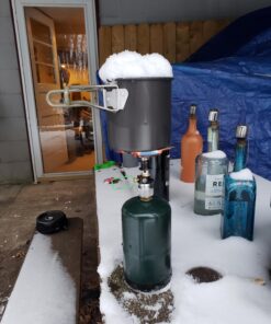 REDCAMP Small Propane Stove Adapter, Input: 16oz./1lb. Small Propane Canister Tank, Output: EN417 Lindal Valve Canister Converter Silver input: 16oz./1lb, output: EN417 lindal valve 18 81rCLFLlFAL