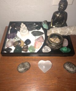 We pay your sales tax Tabletop Buddha Zen Garden Rock Sand Candle Holder Home/Office Decor Perfect Relaxing Gift Idea (Rock G16232) Rock G16232 26 81rDynjBB9L