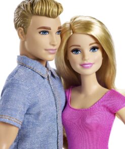 Barbie Dolls, Barbie and Ken Doll 2-Pack Featuring Blonde Hair and Bright Colorful Clothes, Kids Toys (Amazon Exclusive) 16 81rEGxYgUhL