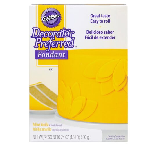 Wilton Decorator Preferred Yellow Fondant, 24 oz. Fondant Icing 24 ounce