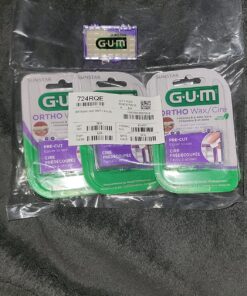 GUM - 10070942007242 Orthodontic Wax, Mint with Vitamin E and Aloe Vera (Pack of 6) (Pack of 6) 28 81rHlmXdBhL