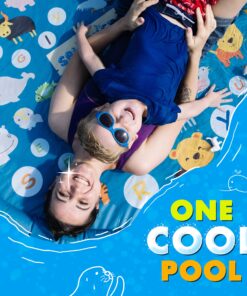 SplashEZ 3-in-1 Splash Pad, Sprinkler for Kids and Baby Pool for Learning – Toddler Sprinkler Pool, 60’’ Outside Water Toys – “from A to Z” Outdoor Play Mat for Babies & Toddlers from A to Z 27 81rIAekqo6L