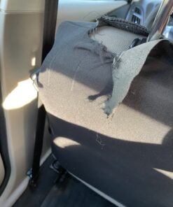 FH Group Car Seat Covers Full Set Cloth - Universal Fit Automotive Seat Covers, Low Back Front Seat Covers, Solid Back Seat Cover, Washable Car Seat Cover For SUV, Sedan And Van Black BLACK Seat Covers 63 81rIJXS x L