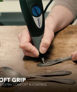 Dremel 120-Volt Engraver Rotary Tool with Stencils - Crafting Machine Perfect for DIY Personalizing and Engraving Leather, Metal, Glass, and Wood , Black, 290-02 Engraver with Letter/Number Template 29 81rJ KlryIL