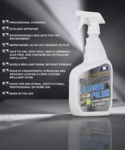 Nilodor Stainless Steel Cleaner and Polish, 1 quart (32 SSC) 17 81rJRTb7bAL