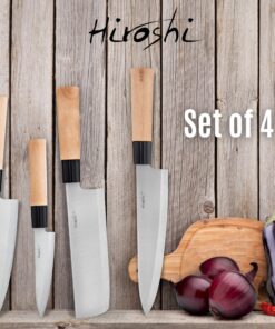 Premium Sushi & Sashimi Chef’s Knives – Set of 4 Knives - Ultra High Carbon Steel Blades 13 81rNigRFLWL
