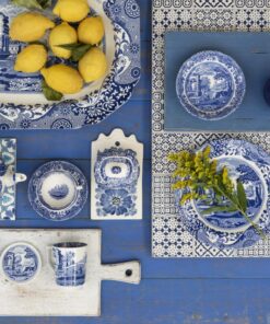 Spode Blue Italian Cereal Bowl | Set of 4 | Oatmeal, Cereal, and Rice Bowl | Made of Earthenware | 6.5-Inches | Dishwasher and Microwave Safe | Made in England 13 81rPy4dZNuL