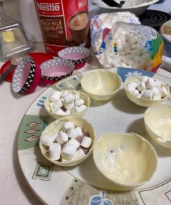 BAKER DEPOT Silicone mould for Hot Chocolate Bomb Dome Mousse desert Cake Decorating Tool Baking DIY Mould Set of 3 52 81rQITcaDL