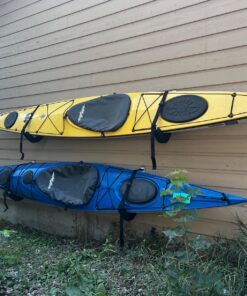 Best Marine and Outdoors Kayak Storage Rack, 2 Premium Wall Mount Racks for Kayaks & SUP Paddle Boards, 125lb Weight Capacity, Indoor Outdoor Paddleboard & Kayaking Accessories 44 81rQkJyCfFL