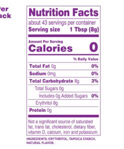 Swerve Ultimate Sugar Replacement Sweetener, Confectioners Sugar Substitute, Zero Calorie, Keto Friendly, Zero Sugar, Non-Glycemic, 12oz (2 Pack) 22 81rTnD55jvL