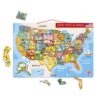 Janod Magnetic USA Map, 19.7-Inches x 13.4-Inches 55 81rUDnO inL