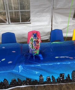 Fun Express Superhero Plastic Tablecloth - Birthday Party Table Decor Supplies - 1 Piece 20 81rVE3TUCEL