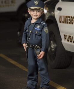 Dress Up America Police Costume for Kids - Police Officer Costume for Boys - Cop Uniform Set With Accessories Medium 31 81rVEmADFgL