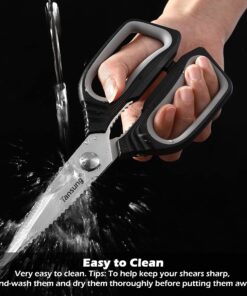 Alternative view of Kitchen Shears, TANSUNG Kitchen Scissors Heavy Duty Dishwasher Safe Food Scissors, Multipurpose Scissors Stainless Steel Kitchen Scissors for Chicken, Poultry, Vegetables, Meat, Fish, Herbs, BBQ Black