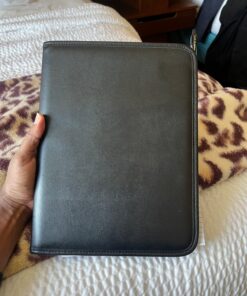 Samsill Professional Padfolio, Business Portfolio, Black, Includes 8.5 x 11 Writing Pad Full Size - 8.5x11 1 Pack 43 81rX2SprhGL
