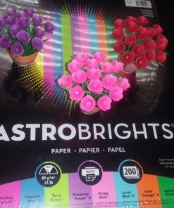 Neenah Astrobrights® Bright Color Paper, Letter Size Paper, 24 Lb, FSC Certified, Assorted Mini Pack, Pack Of 200 Sheets 1 ream of 200 Sheets Charisma 24 81rXIUG0eaL