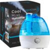 AquaOasis™ Cool Mist Humidifier (2.2L Water Tank) Quiet Ultrasonic Humidifiers for Bedroom & Large room - Adjustable -360 Rotation Nozzle, Auto-Shut Off, Humidifiers for Babies Nursery & Whole House Humidifier (Large) 49 81rXQjaoGL