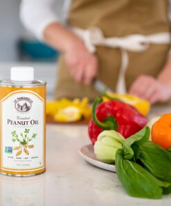 La Tourangelle, Roasted Peanut Oil, Slow Roasted Expeller-Pressed for Rich Flavor, Perfect for Cooking & Baking, Med-High Heat, Unrefined, Small Batch Production in USA, 8.45 fl oz 18 81rYthNAX7L