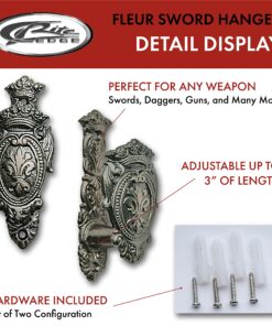 Vertical Fleur Sword Hangers 24 81rZ15dDKnS