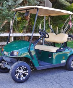 10" VAMPIRE Machined/Black GOLF CART WHEELS AND 205/50-10 Low Profile Golf Cart Tires Combo - Set of 4 25 81rbALmPGFL