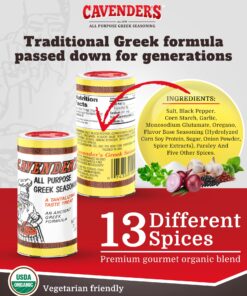 Cavender All Purpose Greek Seasoning 3.25 oz 3.25 Ounce (Pack of 1) 19 81rcLvZGDL