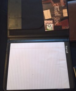 Samsill Professional Padfolio, Business Portfolio, Black, Includes 8.5 x 11 Writing Pad Full Size - 8.5x11 1 Pack 48 81rdUzrxXzL