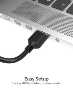 SABRENT USB 3.0 to SSD / 2.5 Inch SATA I/II/III Hard Drive Adapter (EC-SSHD) 2.5" SSD/SATA Adapter 25 81rerNpbaRL