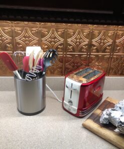 Nostalgia New and Improved Wide 2-Slice Toaster Perfect For Bread, English Muffins, Bagels, 5 Browning Levels, With Crumb Tray & Cord Storage, Retro Red 27 81rfXEwGpmL