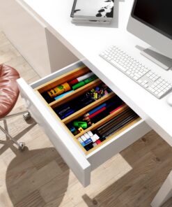 Utopia Kitchen Bamboo Silverware Organizer for Drawer Kitchen Utensil Organizer, Kitchen Drawer Organizer for Large Utensils, Cutlery Drawer Organizer, Silverware Holder, Flatware Organizer Tray 5 Compartments Natural 27 81rfrwCF40L