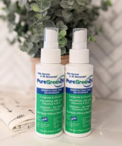 Alternative view of PureGreen24 Safe & Effective Disinfectant, Kills Deadly Germs Including RSV, MRSA & Staph, NoroVirus & Influenza Contains no Toxic Chemicals (2 4oz bottles)