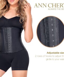 Ann Chery Corset Waist Trainer for Women’s Weight Loss - Colombian Waist Cincher - 2 Hook Latex Body Shaper - Edition 2026 Small Black 10 81rjBUj27YL