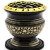 Govinda® -Tall Decorated Brass Charcoal Screen Incense Burner 18 81rjua5TgnL