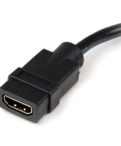 Alternative view of StarTech.com 8in HDMI to DVI-D Video Cable Adapter - HDMI Female to DVI Male - HDMI to DVI Dongle Adapter Cable (HDDVIFM8IN),Black HDMI (F) to DVI (M) 1 pack