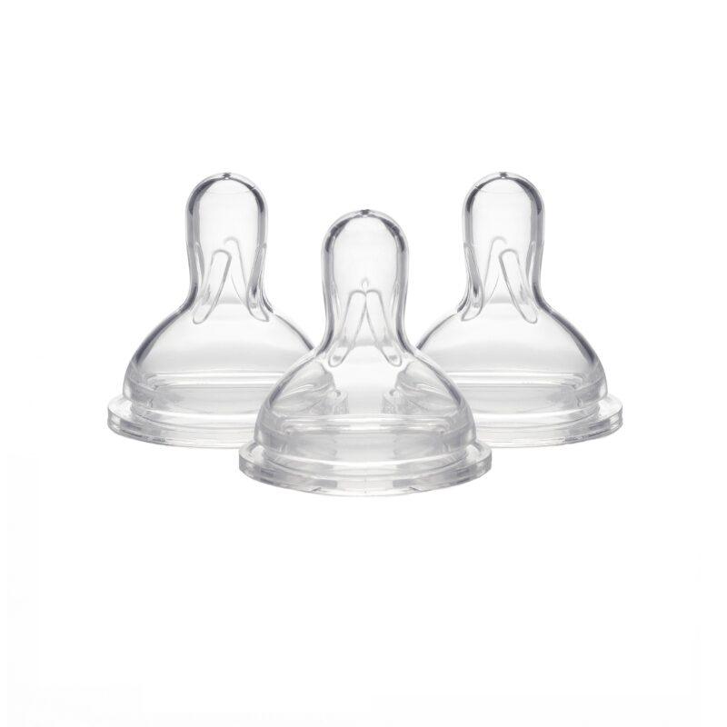 Medela Slow Flow Bottle Nipples With Wide Base, Baby Newborns Age 04