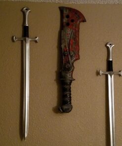WarFoam Medieval Foam Sword with Metallic Chrome Finish on Blade Cosplay Costume 15 81rlD624uDL