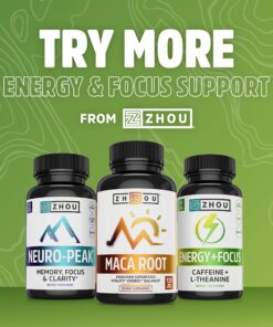 Zhou Green Tea Extract Capsules with EGCG, Natural Energy, Mental Focus, Immune Health, Antioxidant and Heart Support, Non-GMO, Vegan, Gluten Free, 120 Capsules 26 81rlqH G6bL