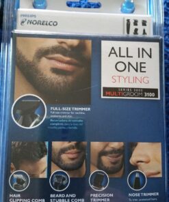 Philips Norelco Multigroom 3100 with 5 attachments and skin-friendly blades, QG3330/49 77 81rlywM0ahL