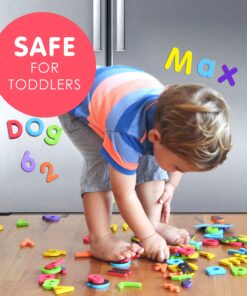 Alternative view of Curious Columbus - Magnetic Letters and Numbers for Toddlers - Alphabet Magnets + Number Magnet for Fridge. Foam Letter Magnets for Kids - 123 ABC Toddler Magnets - Play Refrigerator Learning Magnets