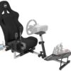 OpenWheeler GEN3 Racing Wheel Simulator Stand Cockpit Black on Black | Fits All Logitech G923 | G29 | G920 | Thrustmaster | Fanatec Wheels | Compatible with Xbox One, PS4, PC Platforms 53 81rnA8jGd9L
