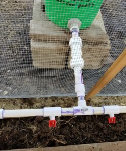 10 PVC Tee for Threaded Red Chicken Nipples Or Threaded Brass Rabbit Nipples 21 81rpG3PocSL