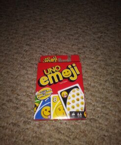 Mattel Games UNO Emoji Card Game, Gifts for Kids and Adults, Family Game, Hilarious Emojis 28 81rt9X18EIL