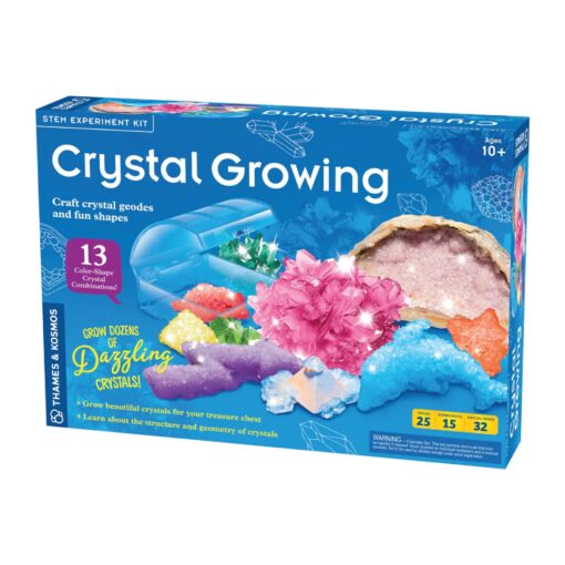 Thames & Kosmos Crystal Growing Science Kit Grow Over A Dozen Crystals with 15 Experiments, Includes Storage Case & 32 Page Color Laboratory Manual Crystal Growing Original