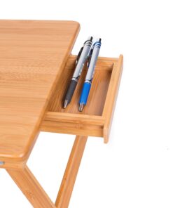 BIRDROCK HOME Bamboo Laptop Bed Tray with Multi-Position Adjustable Tilt Surface | Storage Drawer | Fits Laptops Up to 15" | Tablets Up to 9.6" | Natural | Work from Home | Computer Lap Tray 34 81rwUDjNSIL